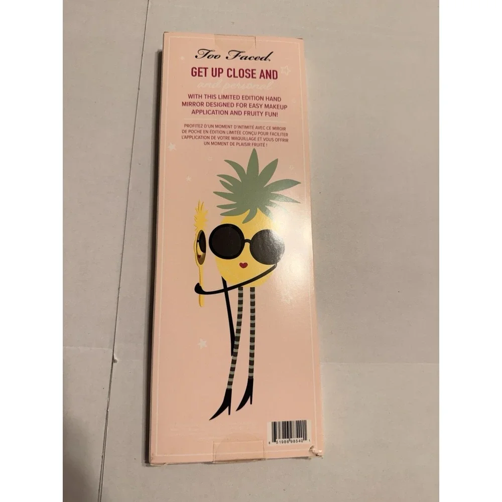 Too Faced Tutti Frutti Pineapple Hand Mirror Lookin' Fine-Apple New in Box